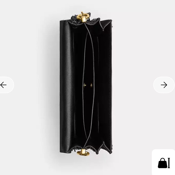 Coach Black Tabby Shoulder Bag with Crystal Fringe 26 - Picture 4 of 6